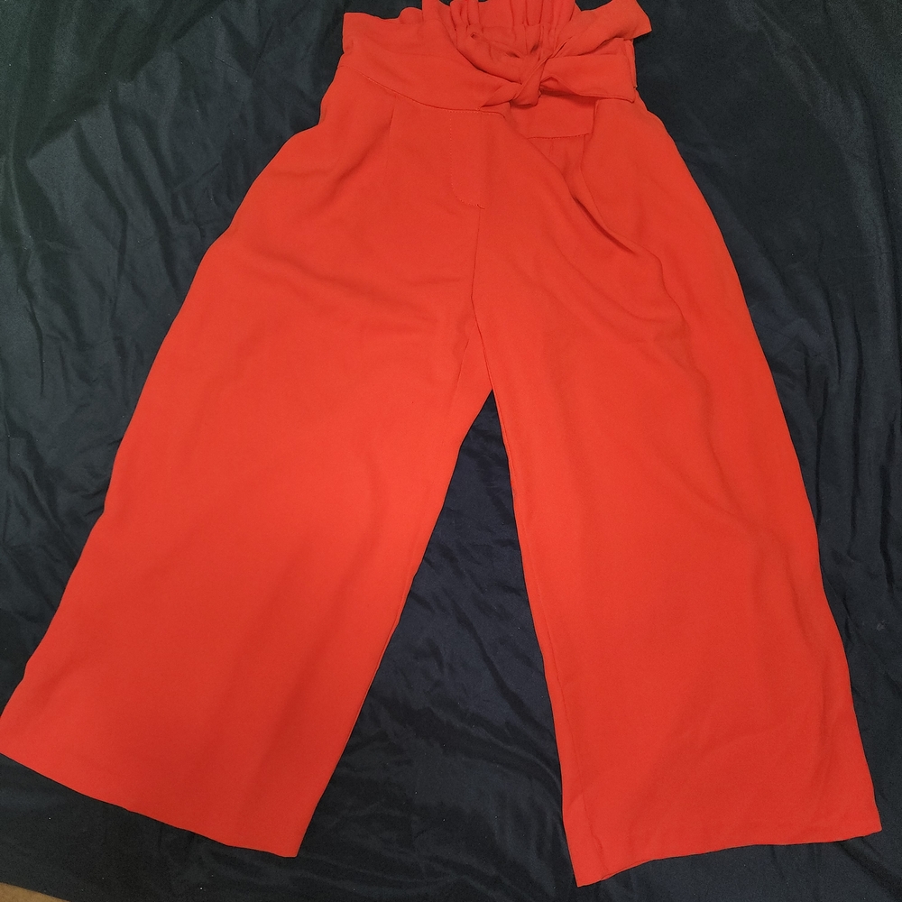Carolina Belle Red Wide Leg Palazzo Culottes